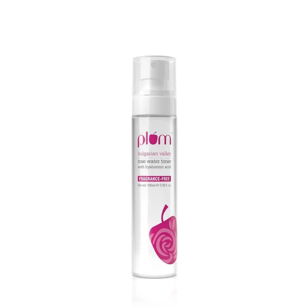 Plum Bulgarian Valley Rose Water Alcohol-Free Spray Toner With Hyaluronic Acid, Hydrates & Refreshes 100ml