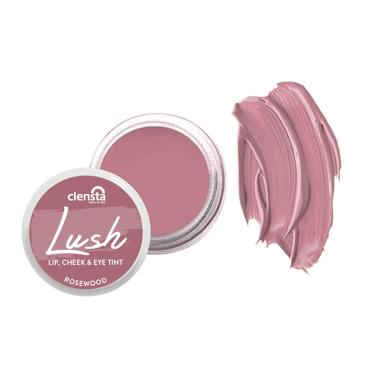 Clensta Lush Blush lip and cheek tint - Rosewood| 5 gm| With Red Aloe Vera and Jojoba Oil| Better Lip Tone and Soft Texture| Cheeks Blush