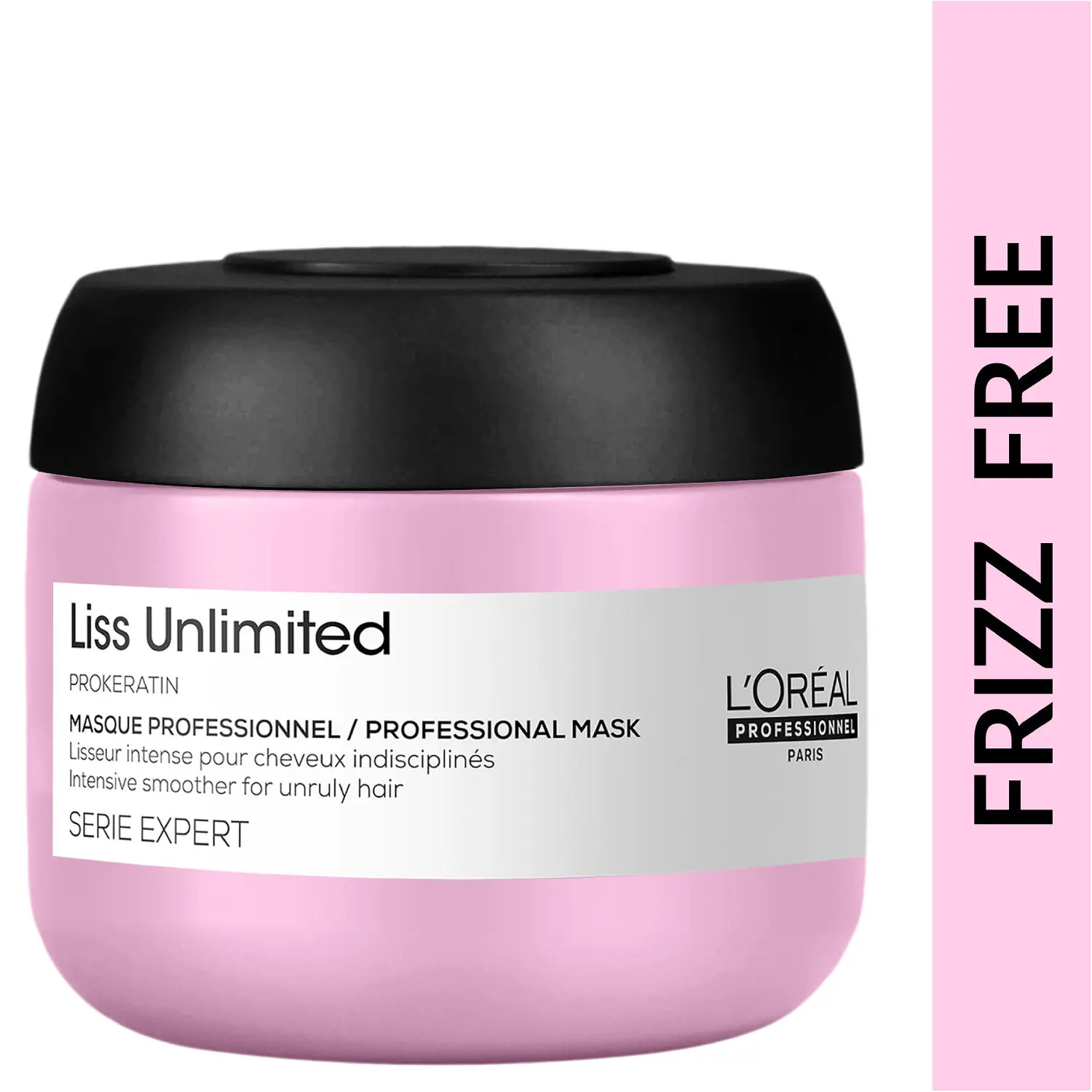 L'Oreal Professionnel Serie Expert Liss Unlimited Mask | Hair mask to control frizz, smoothen hair & add shine | With Pro-keratin complex (75ml) (Tester)