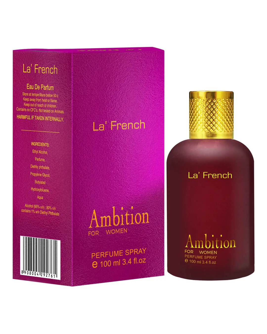 LA' French Ambition Perfume By La' French, Eau De Parfum (100 ml) - Ideal For Women