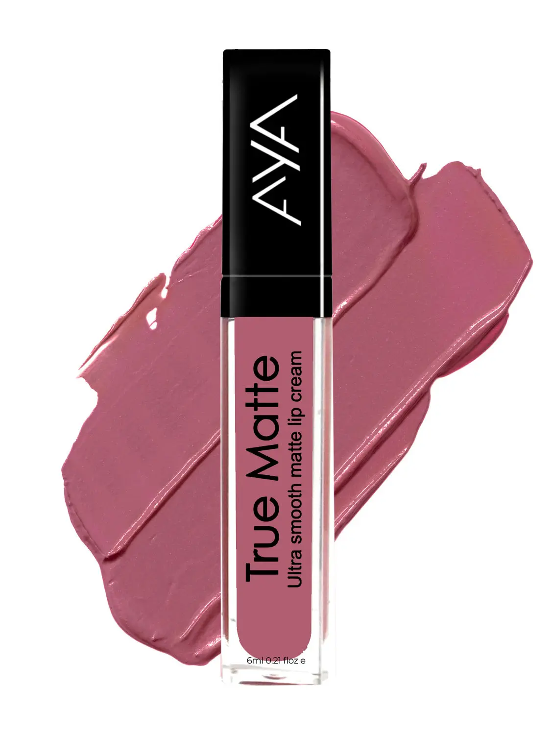 AYA True Matte Liquid Lipstick, Ultra Smooth Matte Lip Cream, 06 Pink Nude, 6ml
