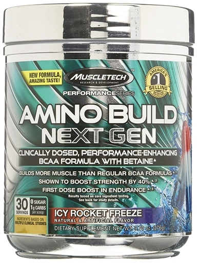 Amino Build Next Gen, By MuscleTech, Icy Rocket Freeze, 30 Servings