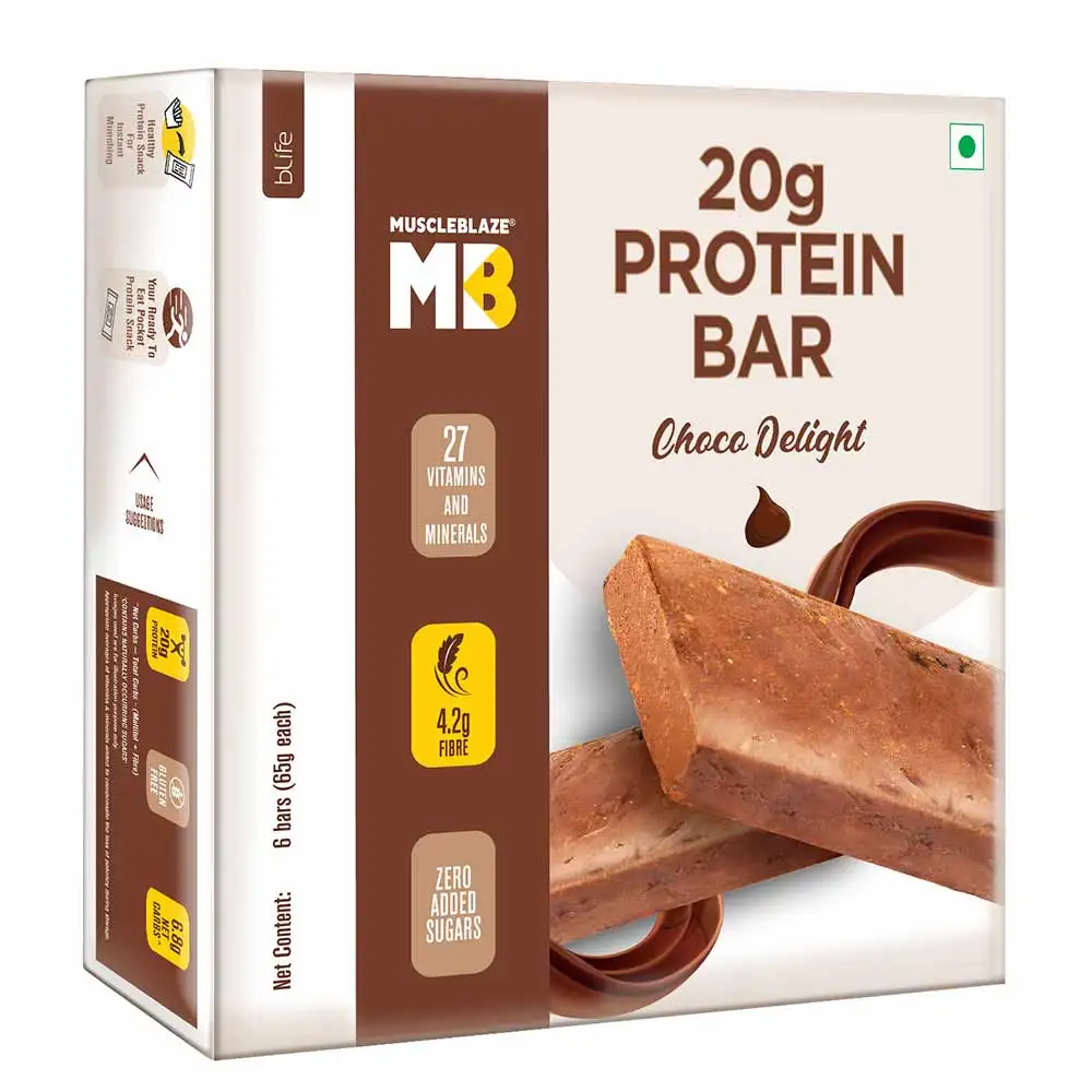 MuscleBlaze Protein Bar (20g Protein),  6 bar(s)  Choco Delight