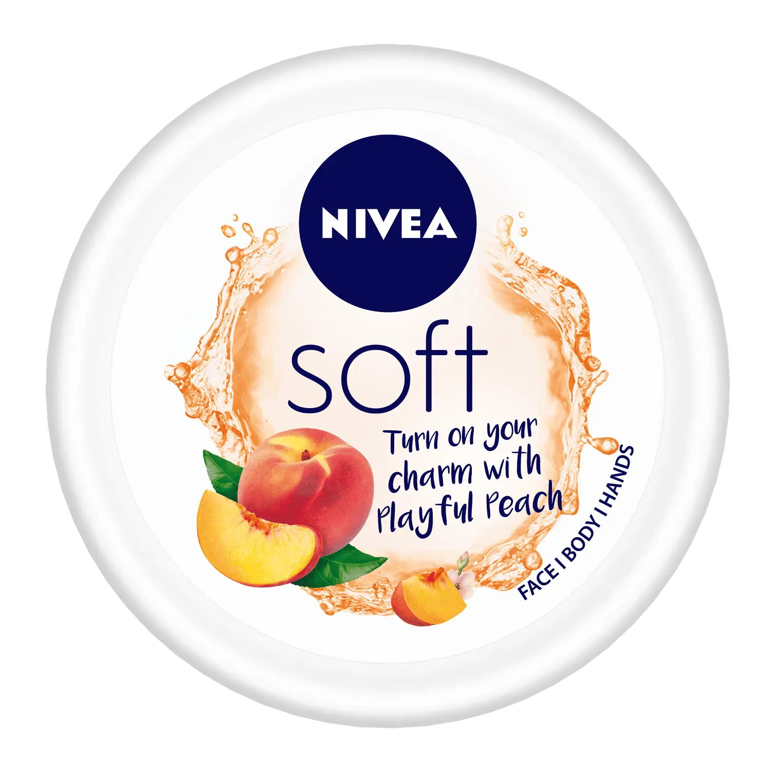 NIVEA Soft Light Moisturizer Cream, Playful Peach, for Face, Hands and Body (50 ml)