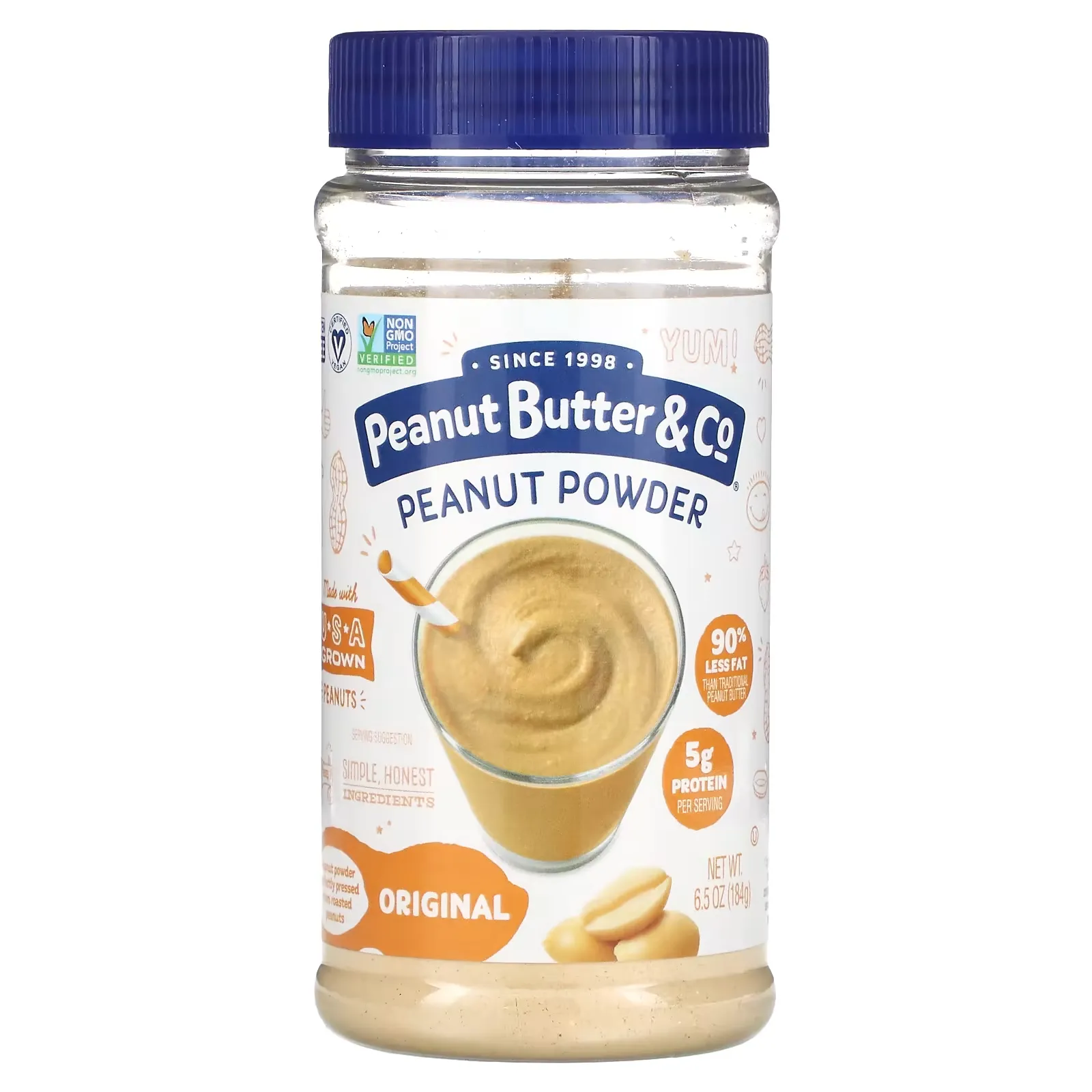 Peanut Powder, Original, 6.5 oz (184 g)