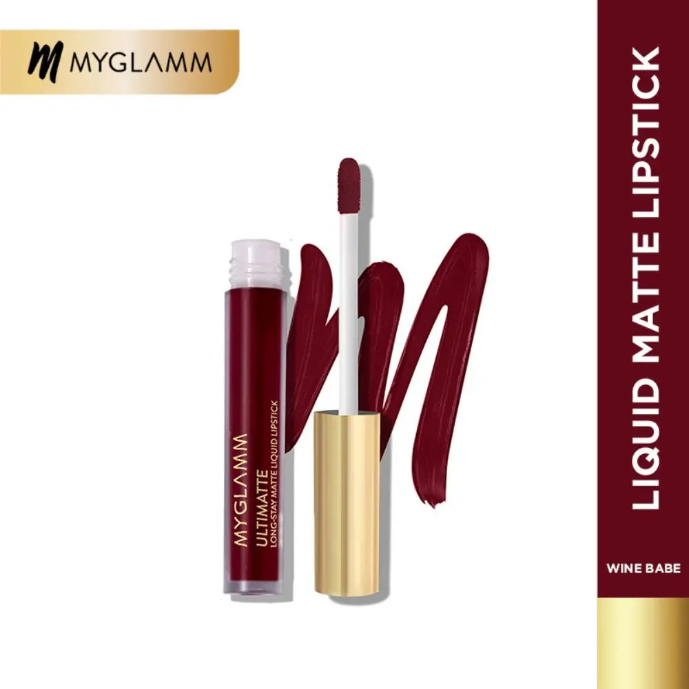 MyGlamm Ultimatte Long Stay Matte Liquid Lipstick-Wine Babe (2.5 ml)