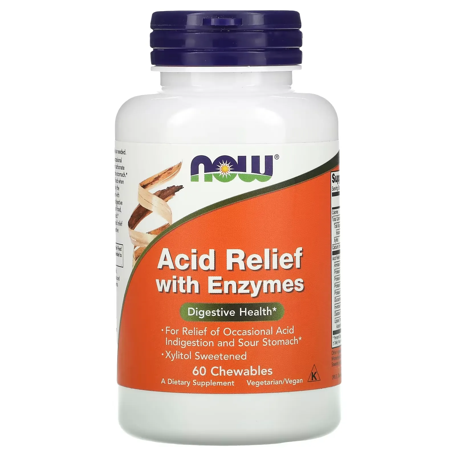 Acid Relief with Enzymes, 60 Chewables