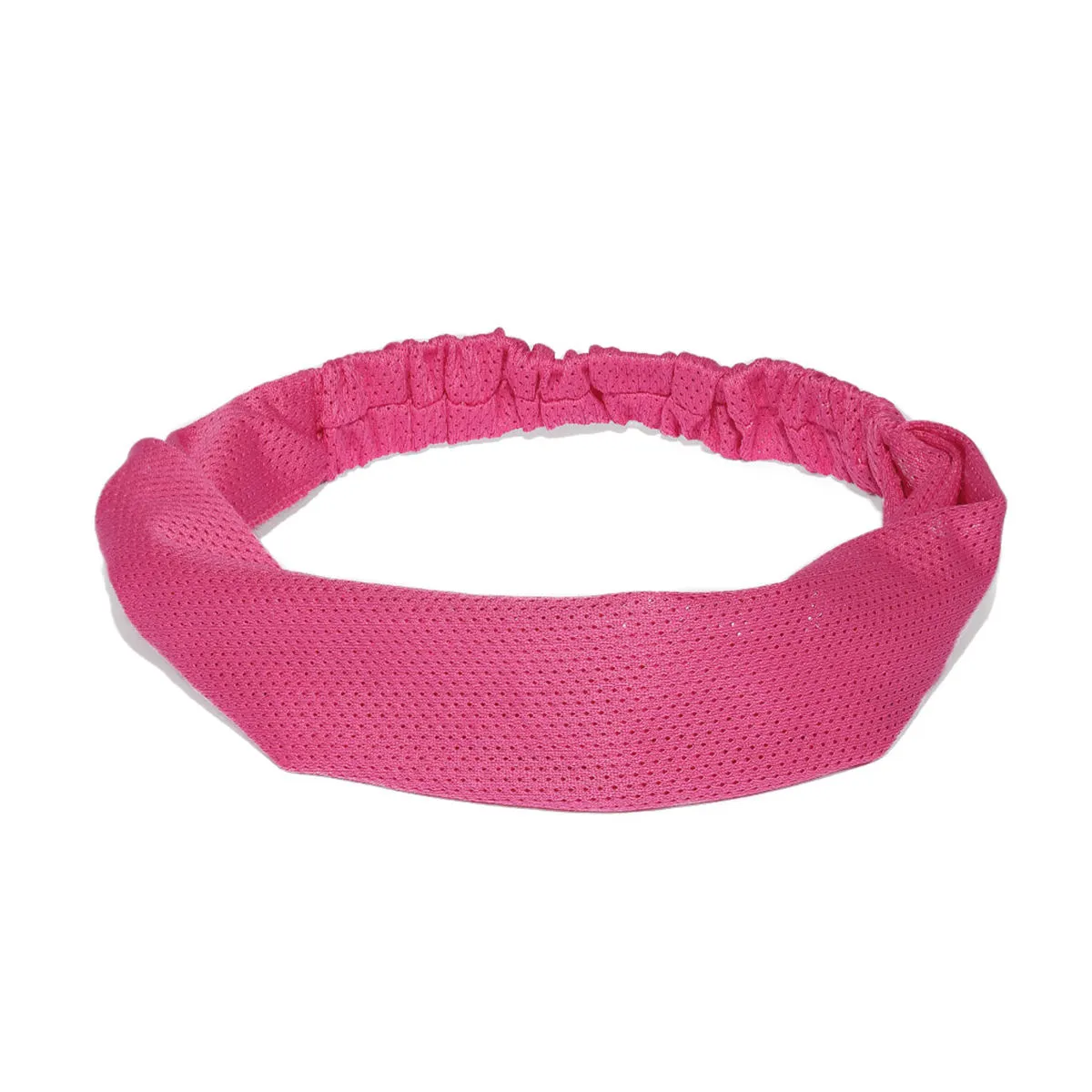 Toniq Fuchsia Pink Solid Hairband For Women