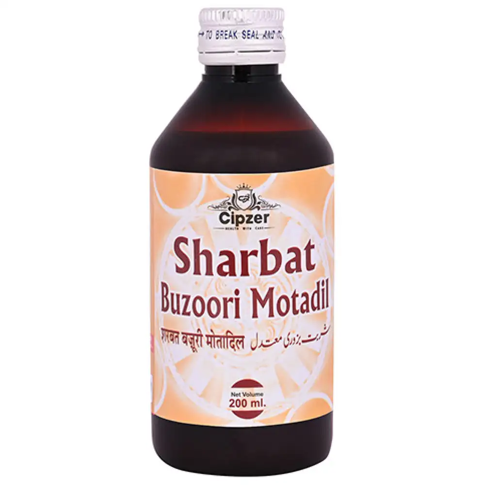 Cipzer Sharbat Buzoori Motadil,  Unflavoured  200 ml