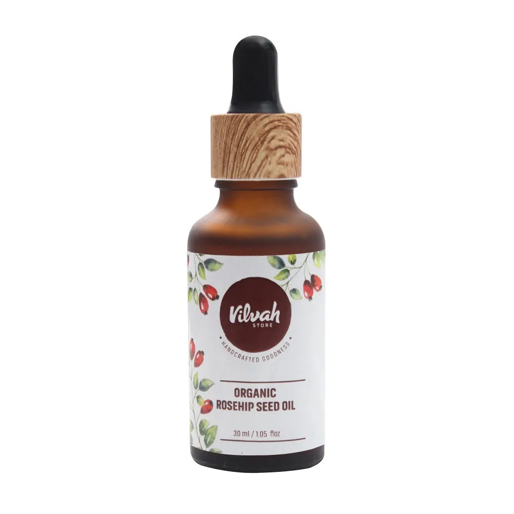 VILVAH 100% Pure Cold Pressed Rosehip Seed Carrier Oil