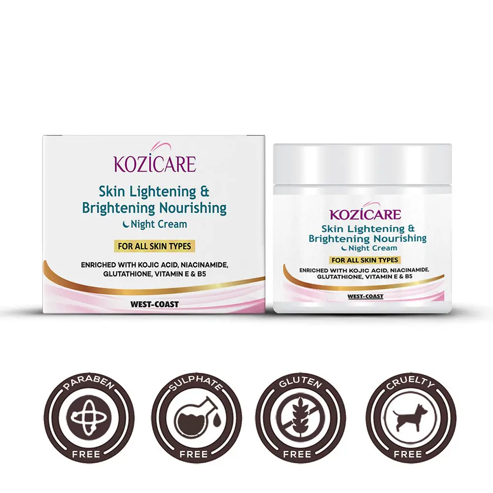 Kozicare Skin Lightening & Brightening Nourishing Night Cream For All Skin Types – 50gm