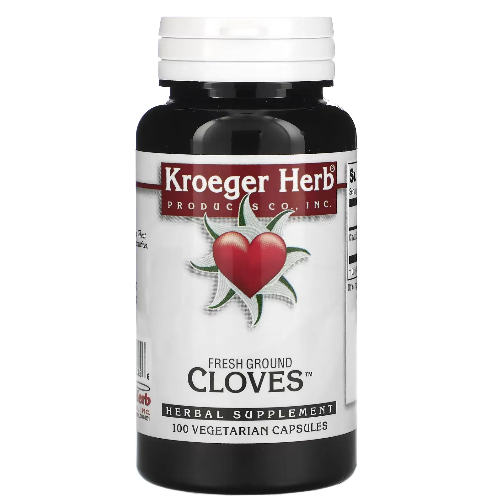 Fresh Ground Cloves, 100 Vegetarian Capsules