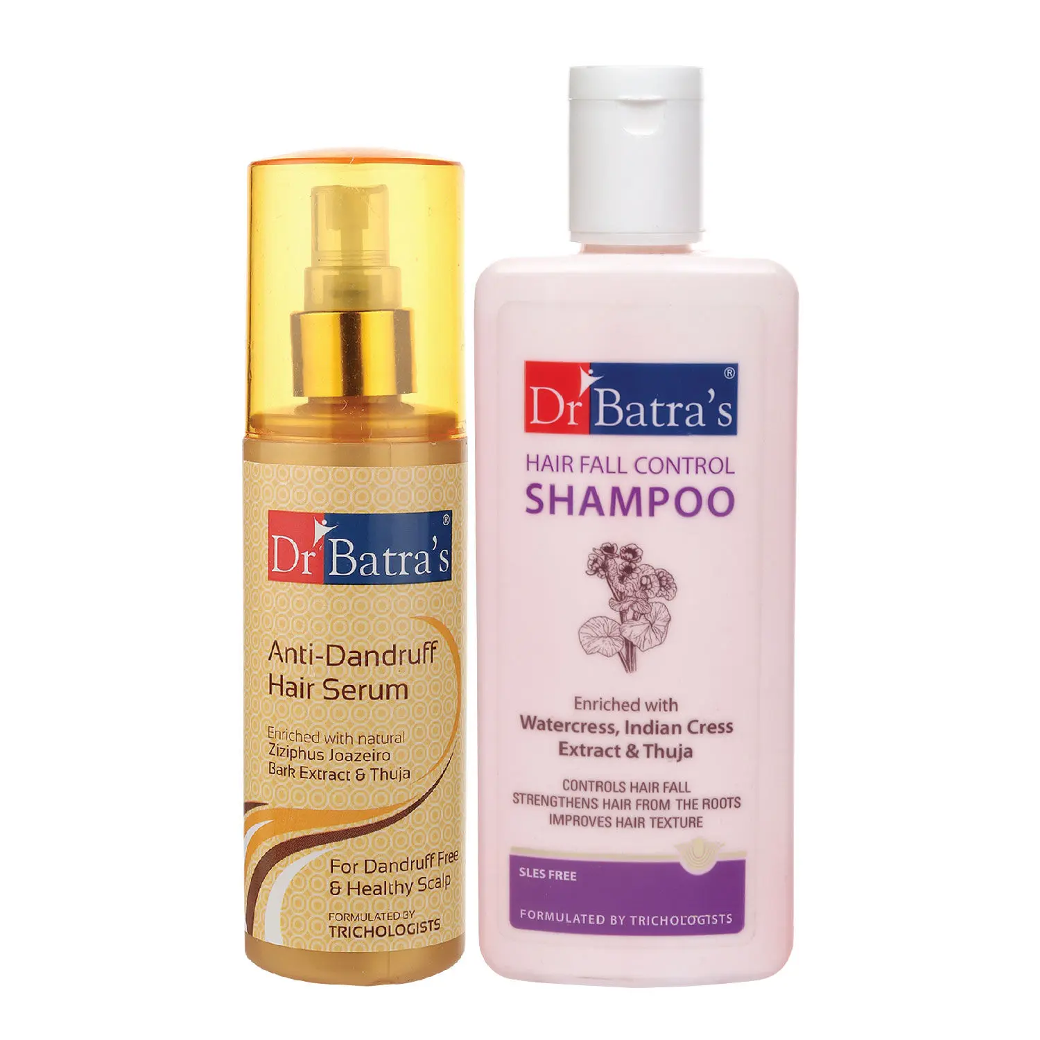 Dr Batra's Anti Dandruff Hair Serum and Hairfall Control Shampoo- 200 ml  