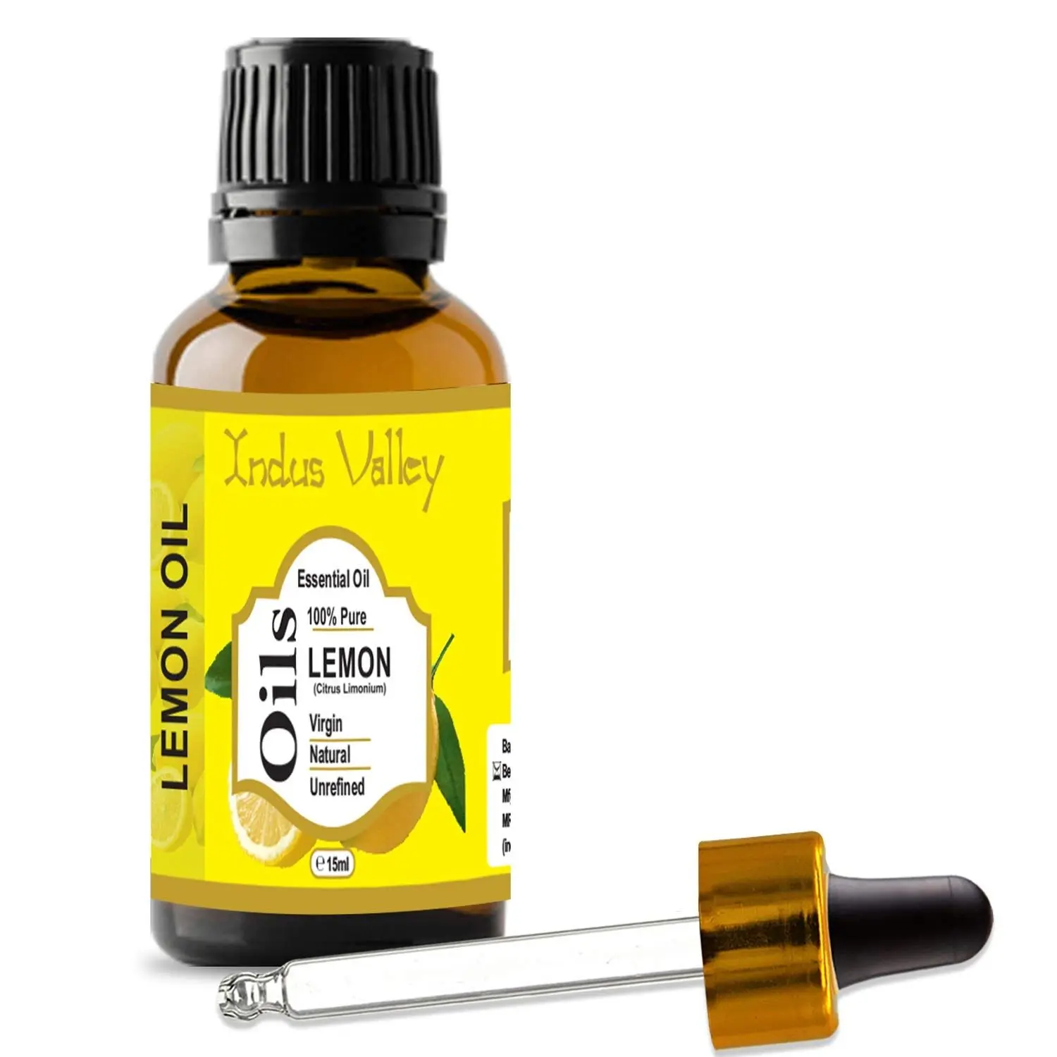 Indus Valley Bio Organic Lemon Essential Oil (15 ml)