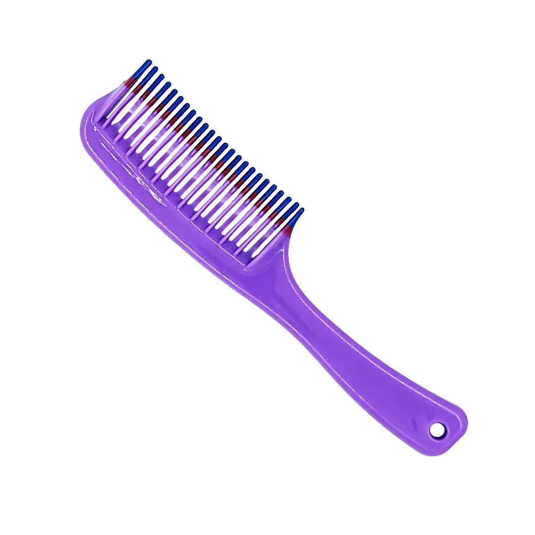 Selfly Hair Comb - Half | Plastic | Hair Scalp Massager | 1 Piece By Sanfe (Multicolor) Hair comb | Plastic hair comb | Hair scalp masssager | Hair comb for curly hair | Hair comb for girls
