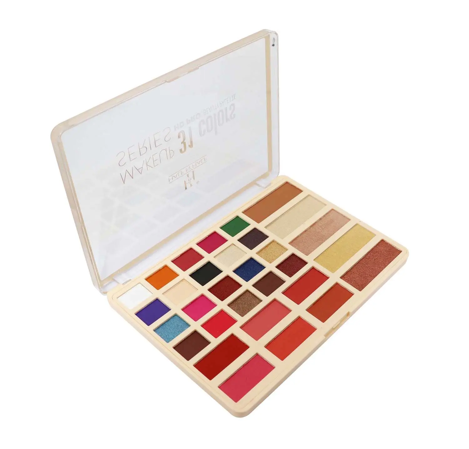 Half N Half Makeup Series 31 Colours HD PRO Beauty Eyeshadow, Highlighter & Blusher Makeup Kit, Multicolour Palette 01 (45.8g)