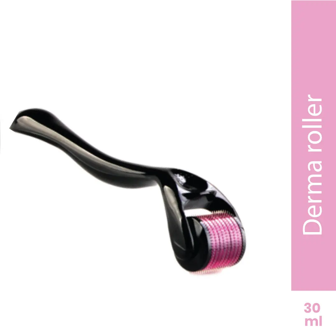 Saturn by GHC Derma Roller with 540 Cross-Lined Titanium Needles For Faster Hair Growth & Controls Hair Thinning