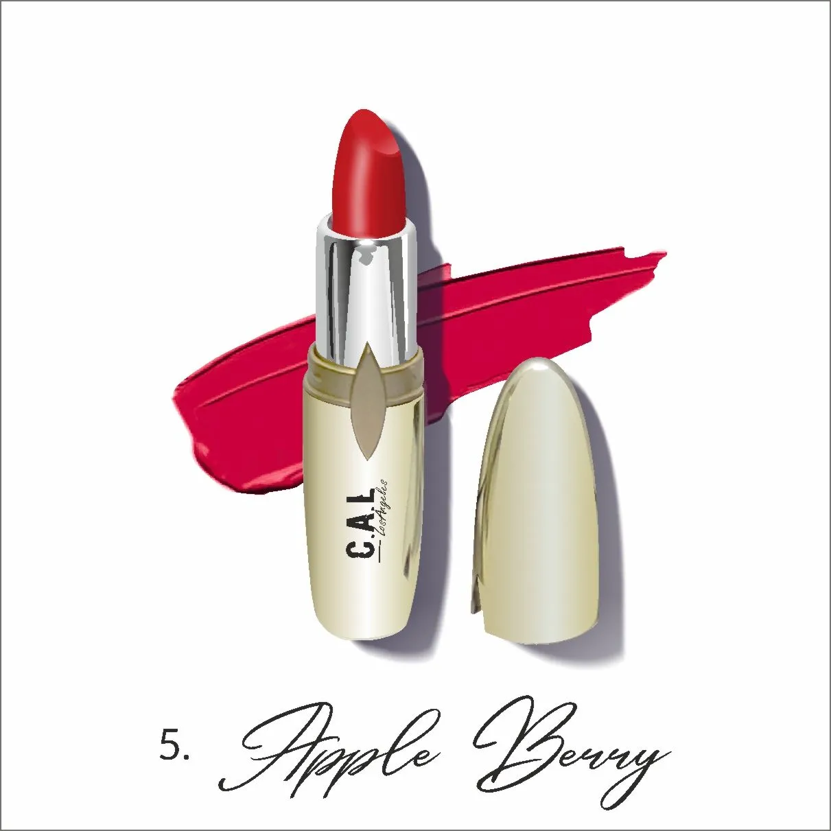 C.A.L Los Angeles Perfect Pout Lipstick - Apple Berry