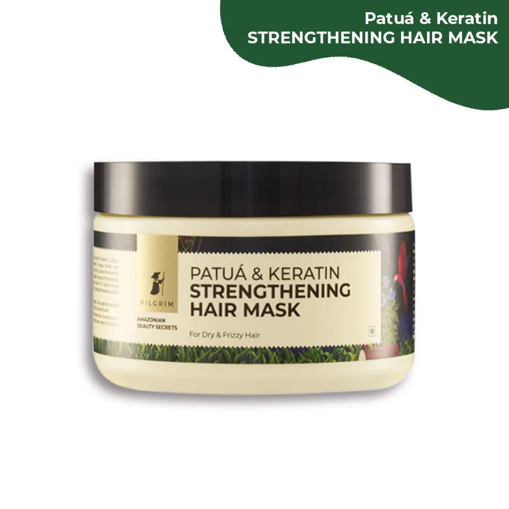 Pilgrim Patua & Keratin Strengthening Hair Mask for Dry & Frizzy Hair