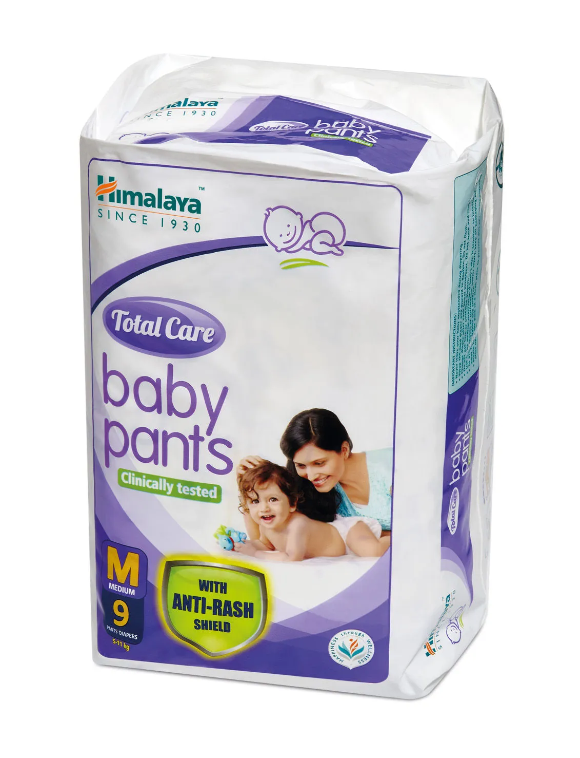 Himalaya Total Care Baby Pants Medium - 9 Pcs