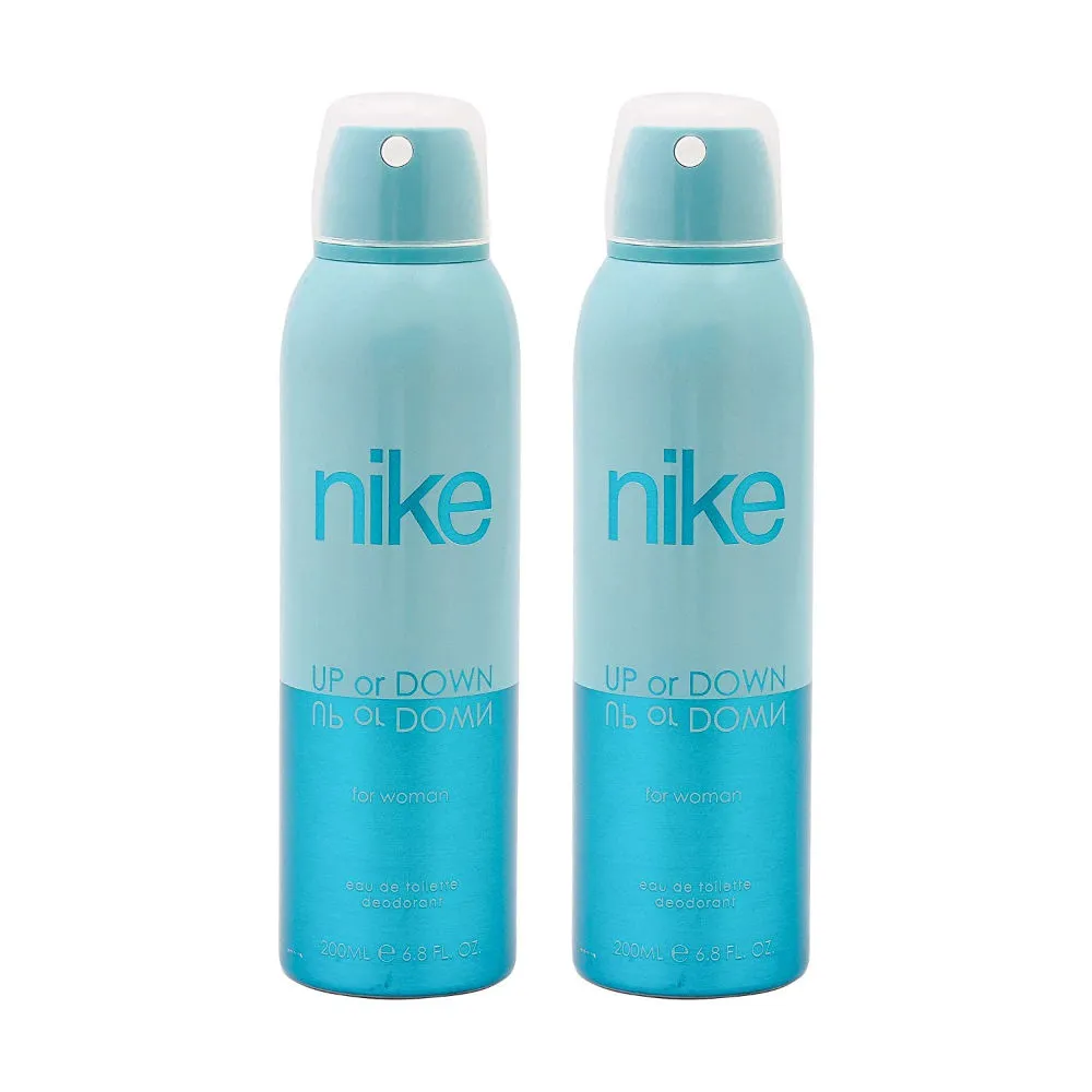 Nike Up Or Down For Woman Eau De Toilette Deodorant - Pack Of 2