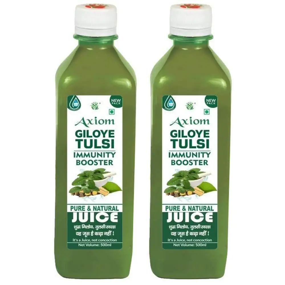 Axiom Giloy Tulsi Juice Pack of 2,  0.5 L