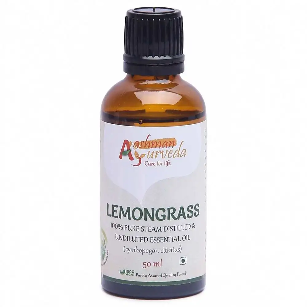 Aashman Ayurveda Lemongrass Essential Oil,  50 ml  for Skin