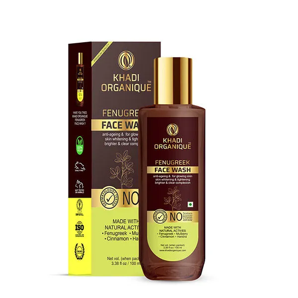 Khadi Organique Fenugreek Face Wash Youthful Glowing Skin