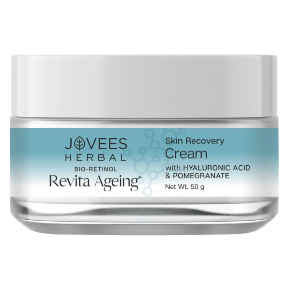 Jovees Herbal Bio-Retinol Revita Ageing Face Cream | Made with Eco Certified Bio-Retinol | Reduce Sign of Ageing, Hyperpigmentation & Improves Uneven Skin Tone | 50g