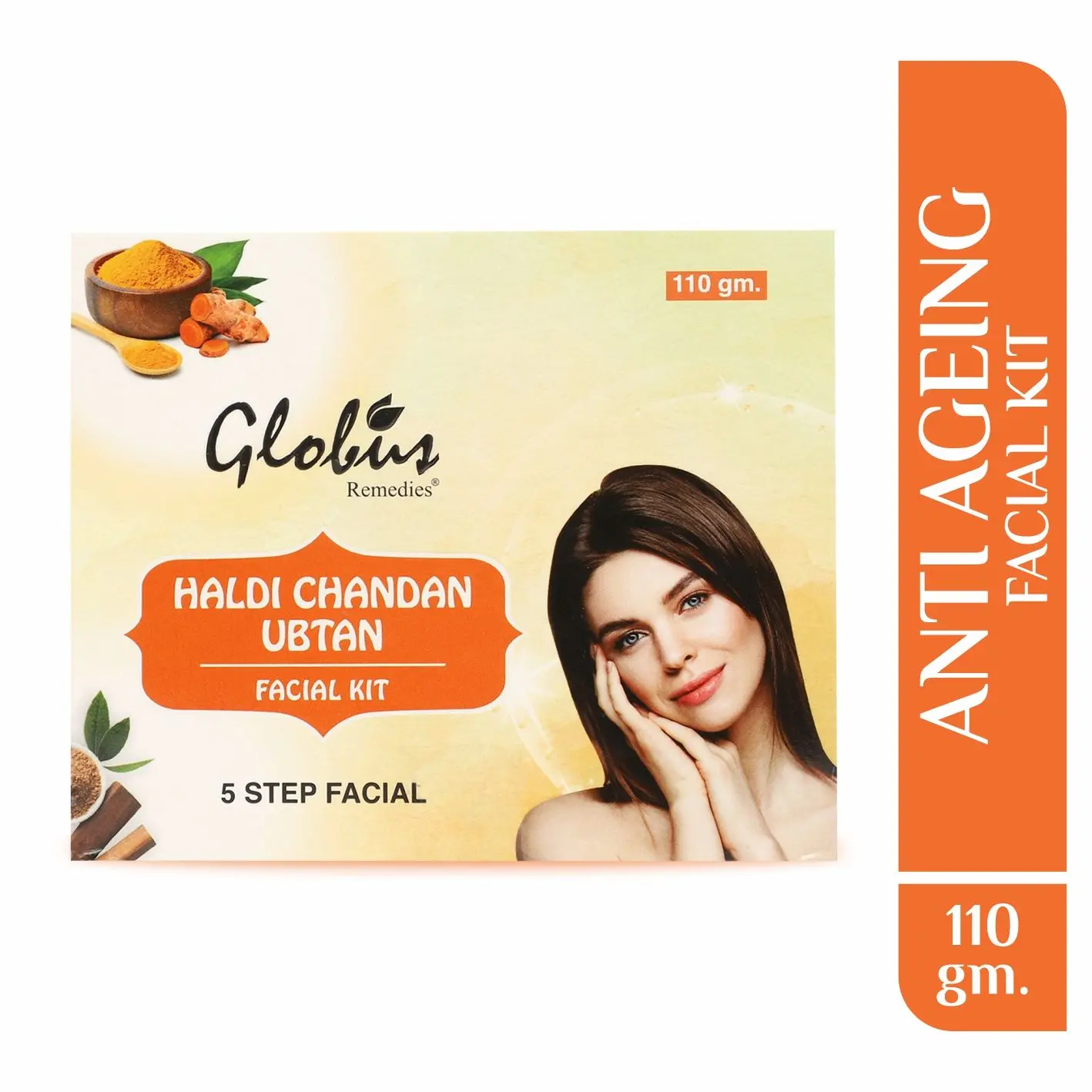 Globus Remedies Haldi Chandan Ubtan Brightening Lightening Facial Kit