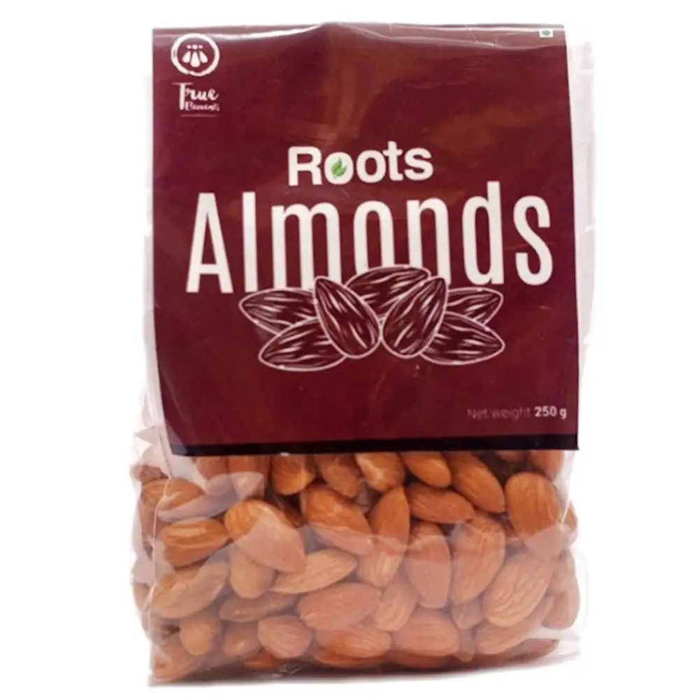 True Elements Roots Californian Jumbo Almonds,  Unflavoured  0.250 kg