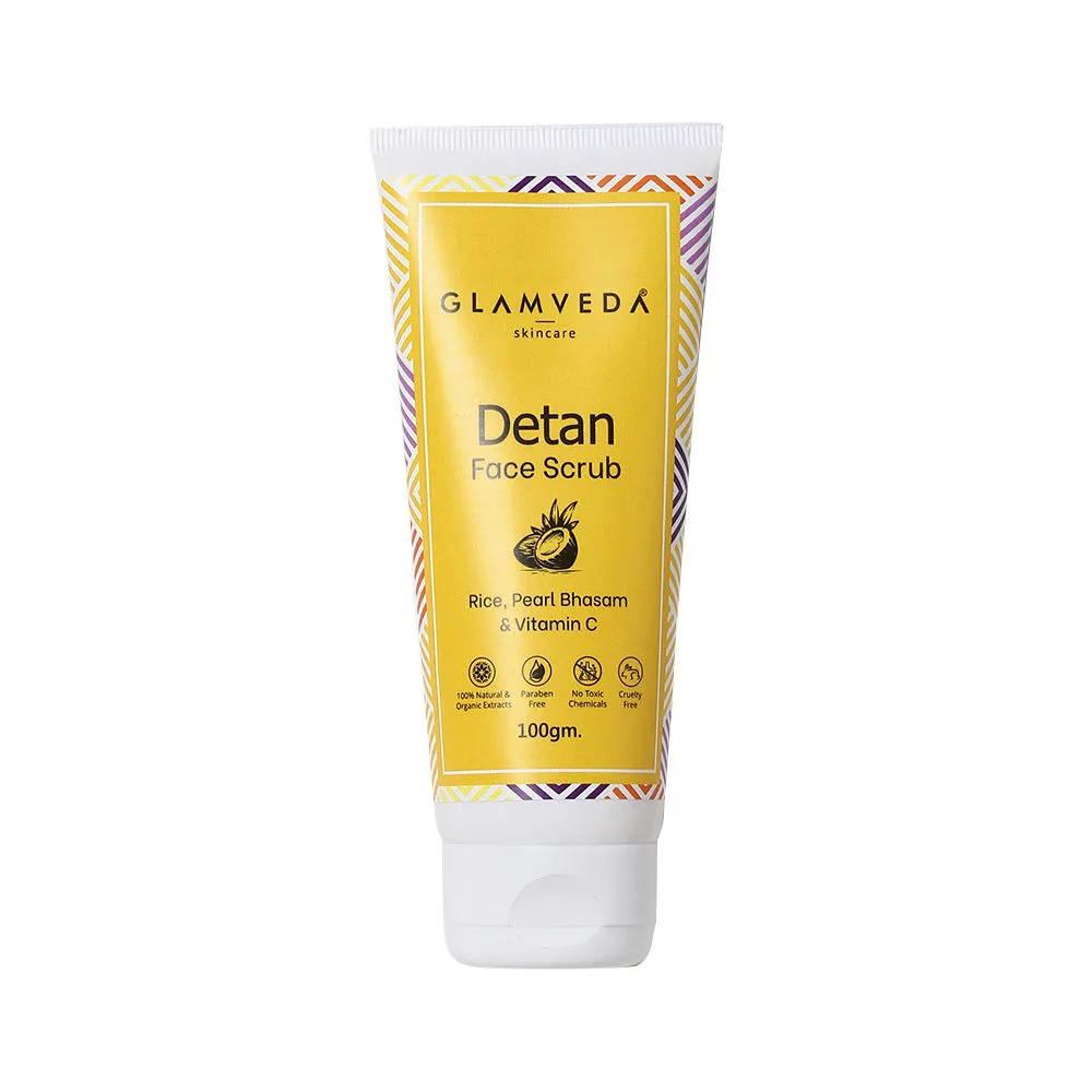 Glamveda Skincare Detan Face Scrub