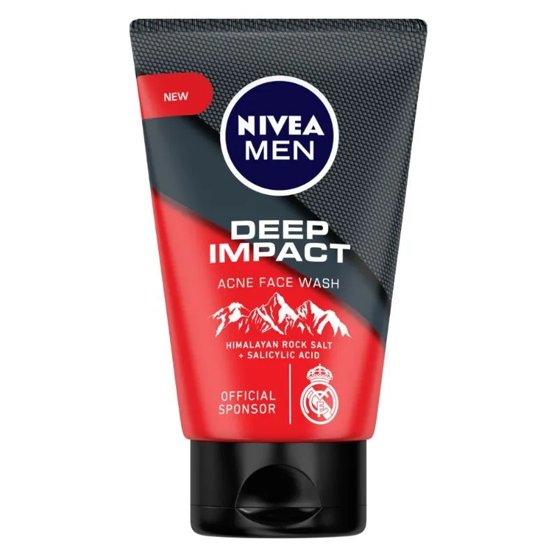 Nivea Men Face Wash- Deep Impact Acne With Himalayan Rock Salt +Salicylic Acid