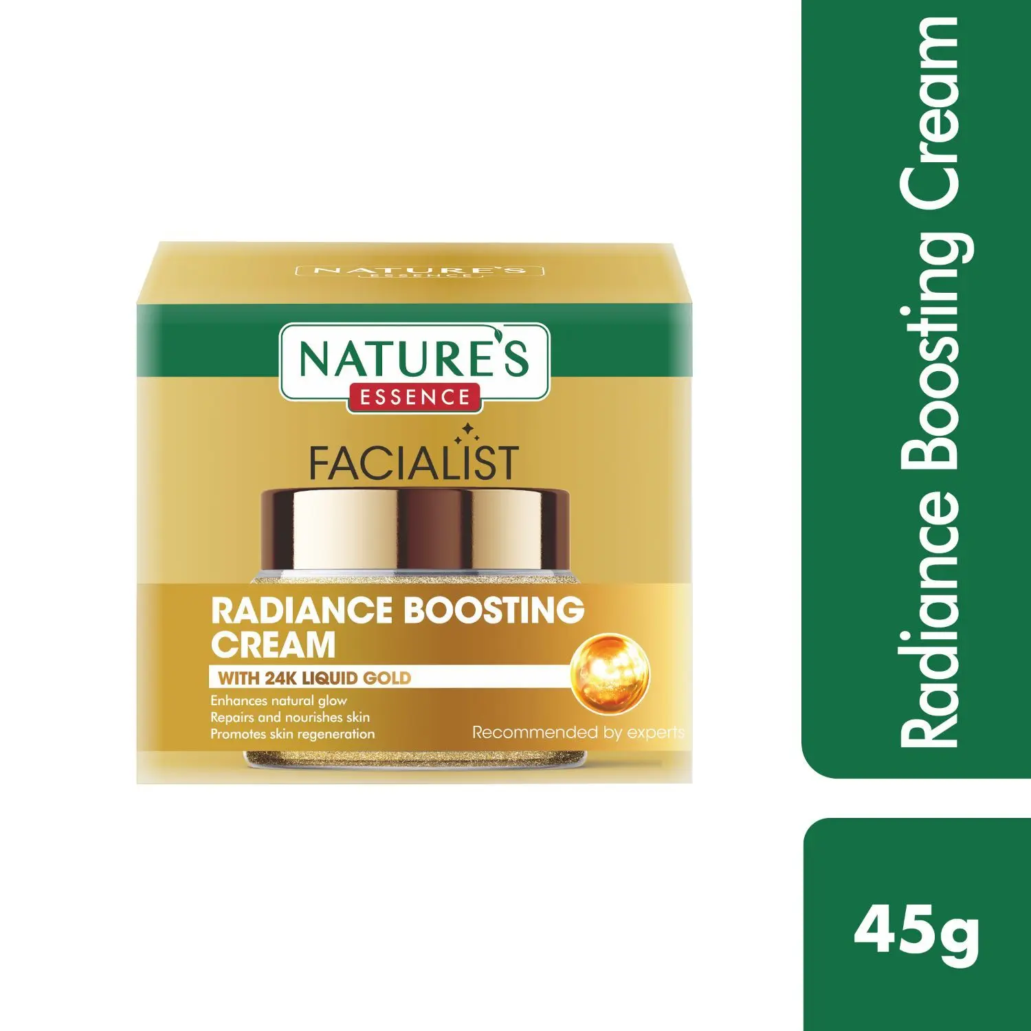 Nature's Essence Radiance Boosting Cream with 24K Liquid Gold, 45g