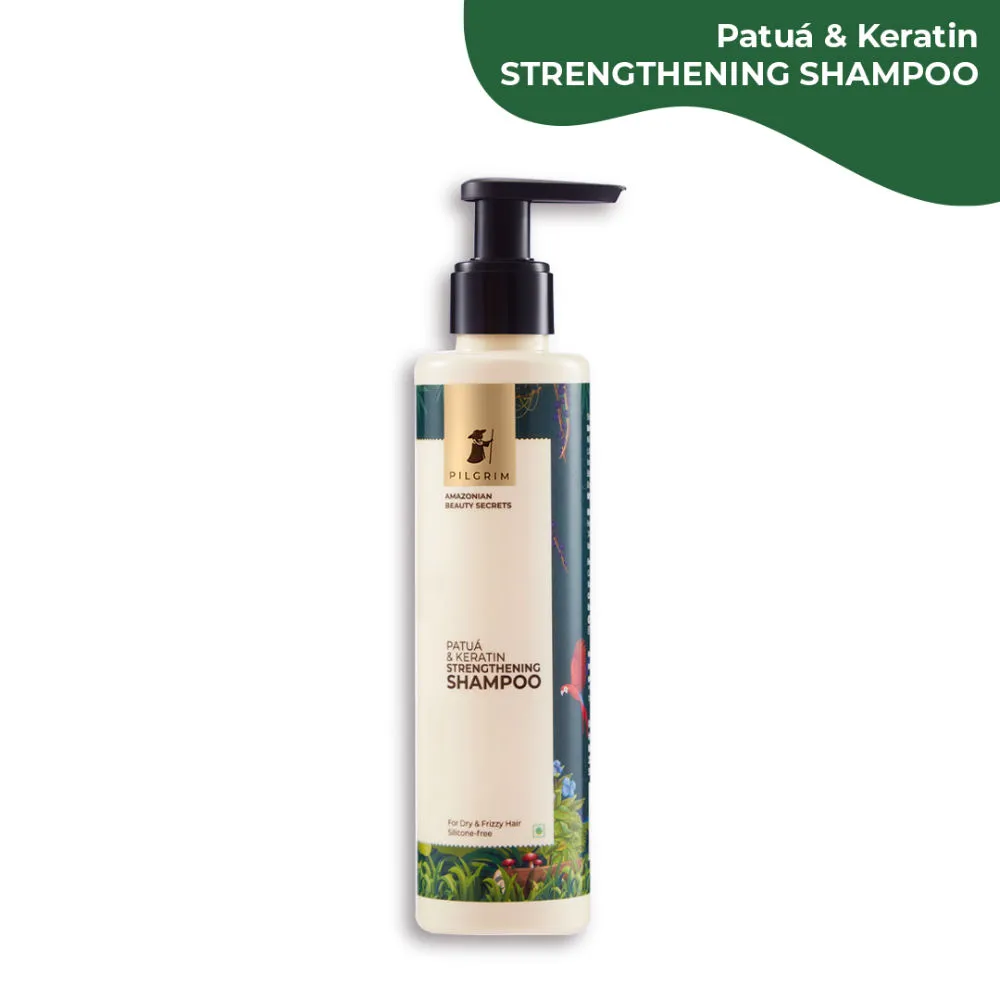 Pilgrim Patua & Keratin Strengthening Shampoo for Dry & Frizzy Hair