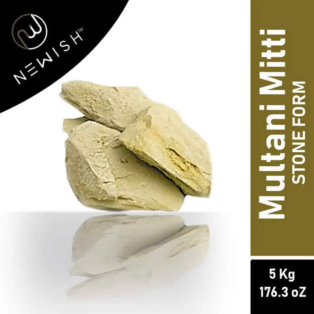 Newish Multani Mitti Stone Form,  5 kg  for All Skin Types