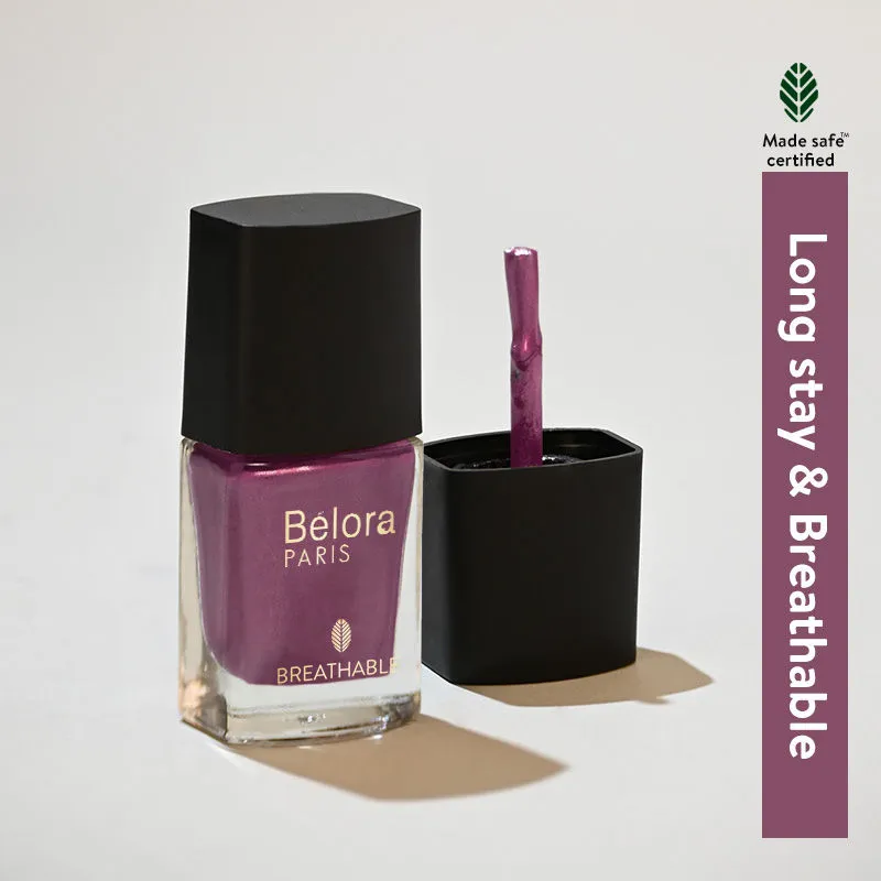 Belora Paris Breathable Made Safe Longstay Nail Polish - 28 Met Pink