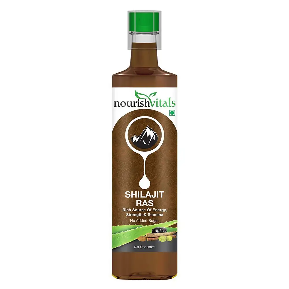 NourishVitals Shilajit Ras Juice with Aloe Vera,  Unflavoured  0.5 L