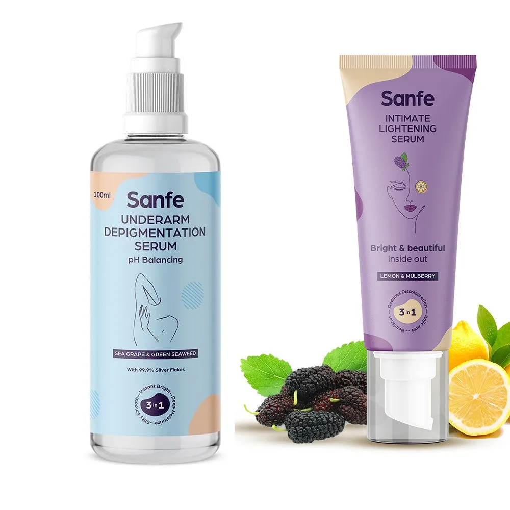 Sanfe Underarm Depigmenting Serum with Intimate Lightening Serum