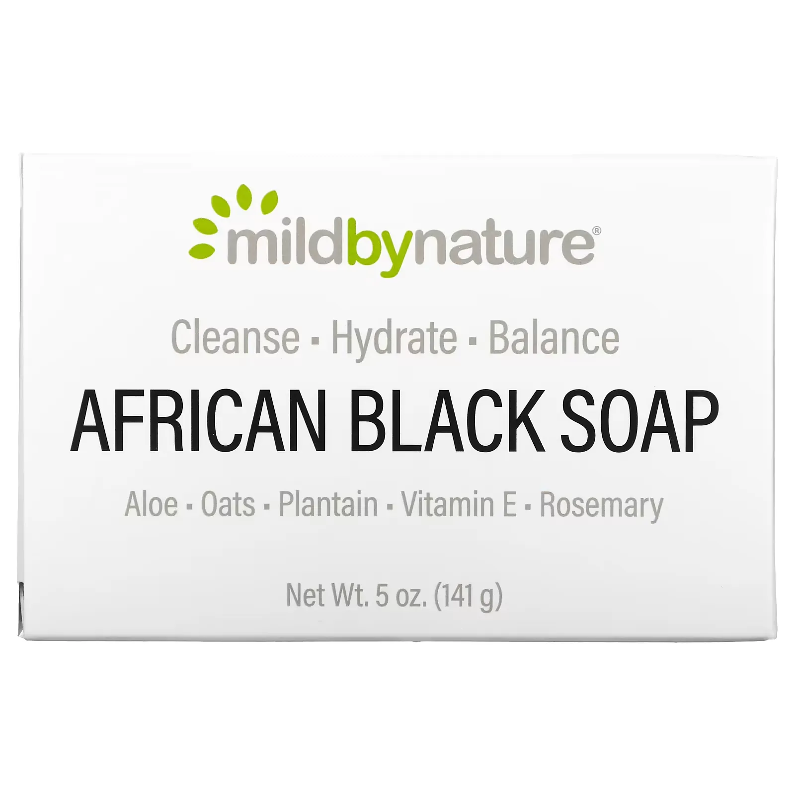 African Black, Bar Soap, With Oats & Plantains, 5 oz (141 g)