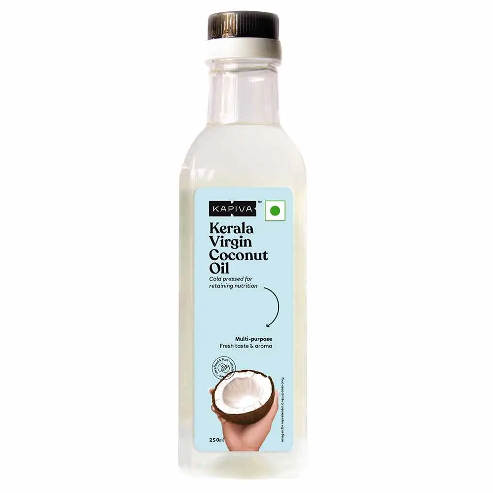 Kapiva Virgin Coconut Oil (Cold-Pressed For Maximum Nutrition),  0.25 L