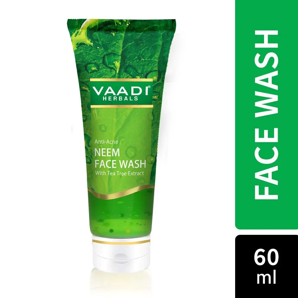 Vaadi Herbals Anti-Acne Neem Face Wash With Tea Tree Extract (60 ml)