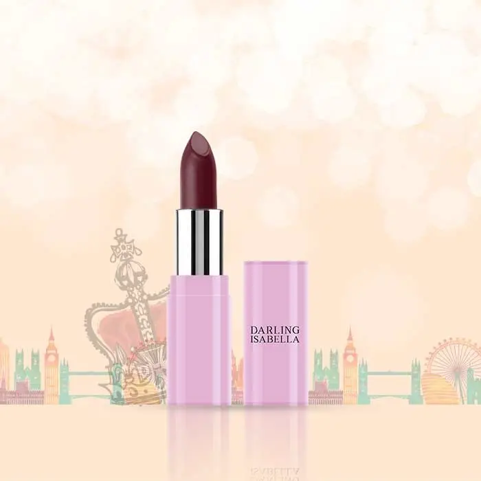 Darling Isabella Matte Lipstick, Red, Your Highness Rouges - Wild Wine Royalty 8 (4.3 g)