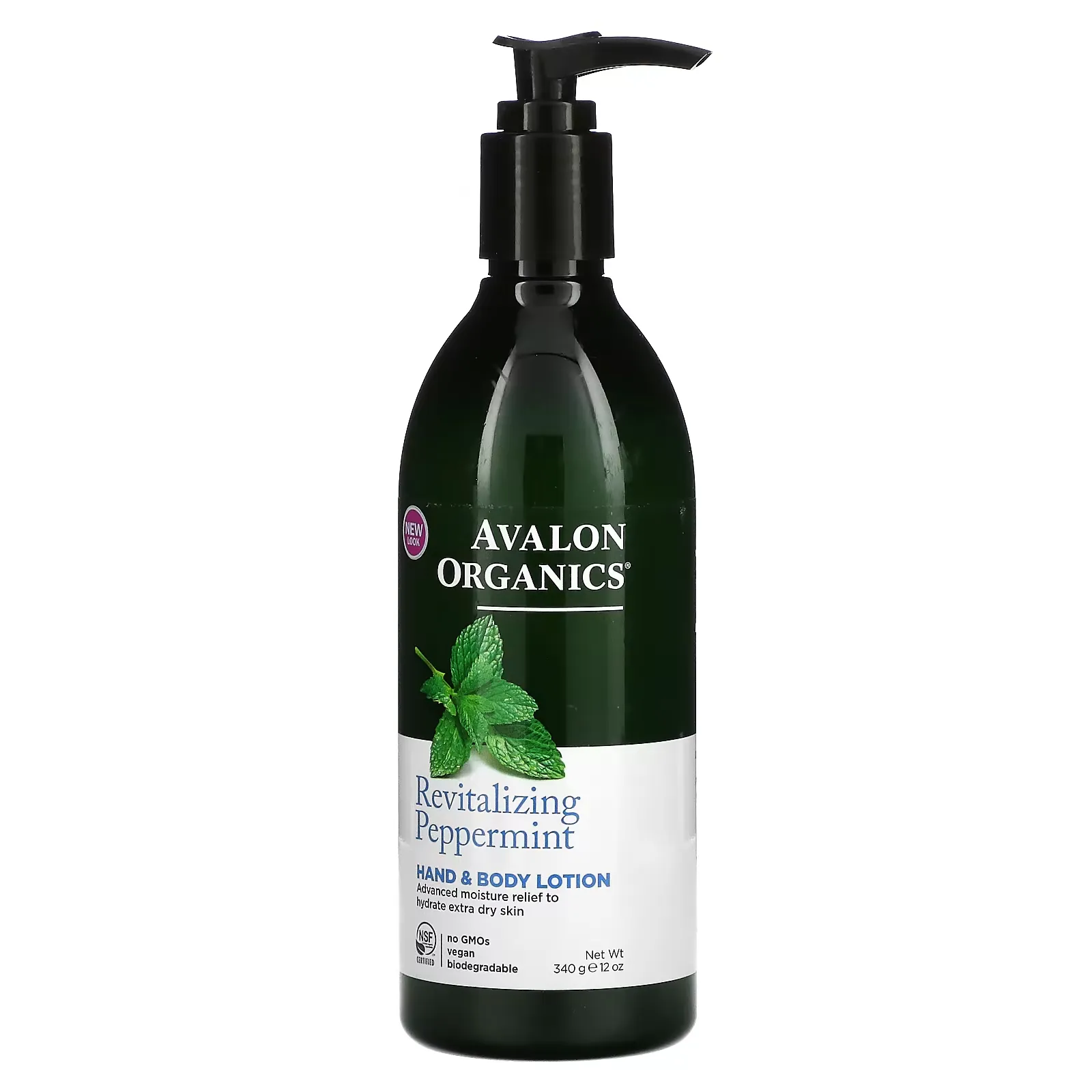 Hand & Body Lotion, Revitalizing Peppermint, 12 oz (340 g)