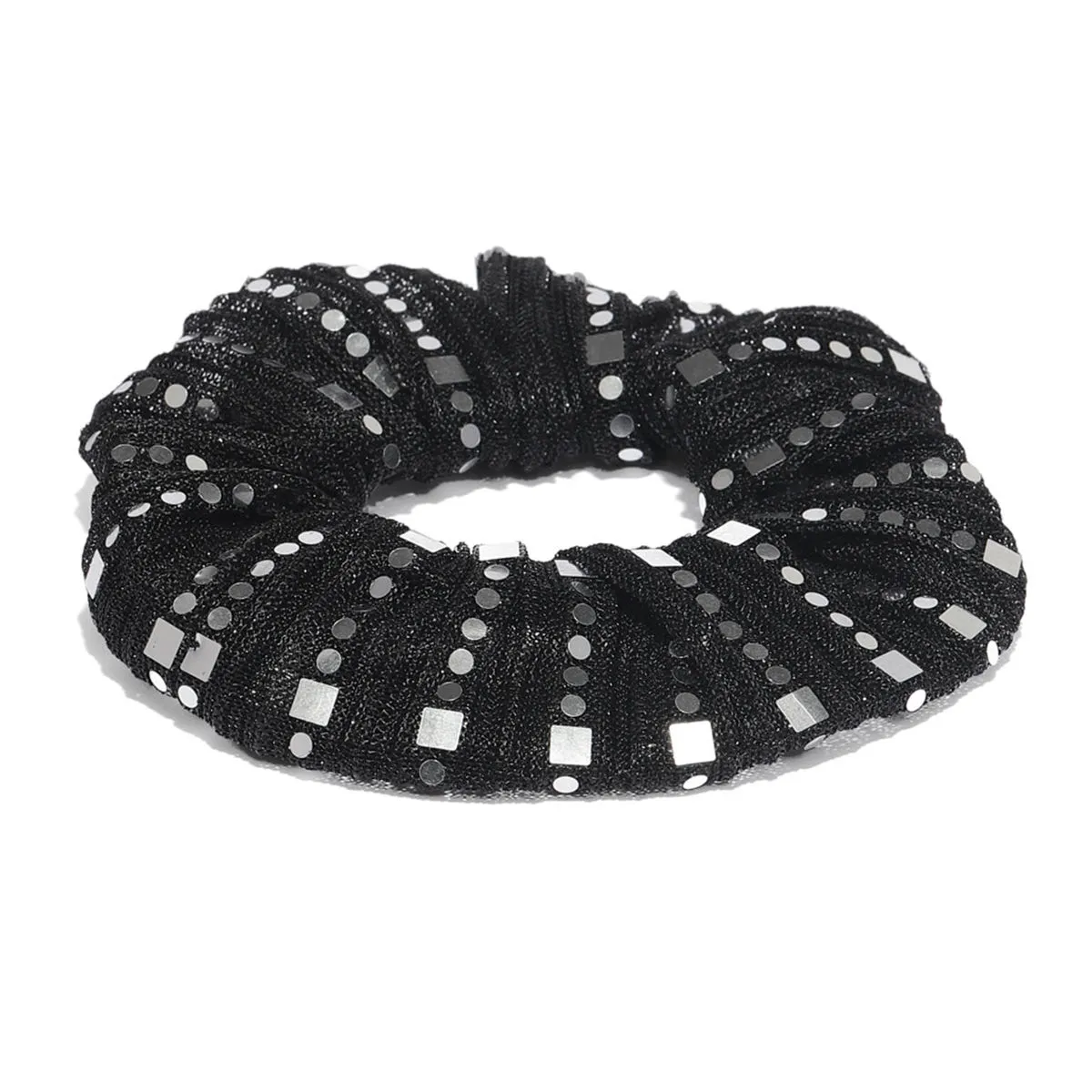 Toniq Black Embellished Ponytail Holder