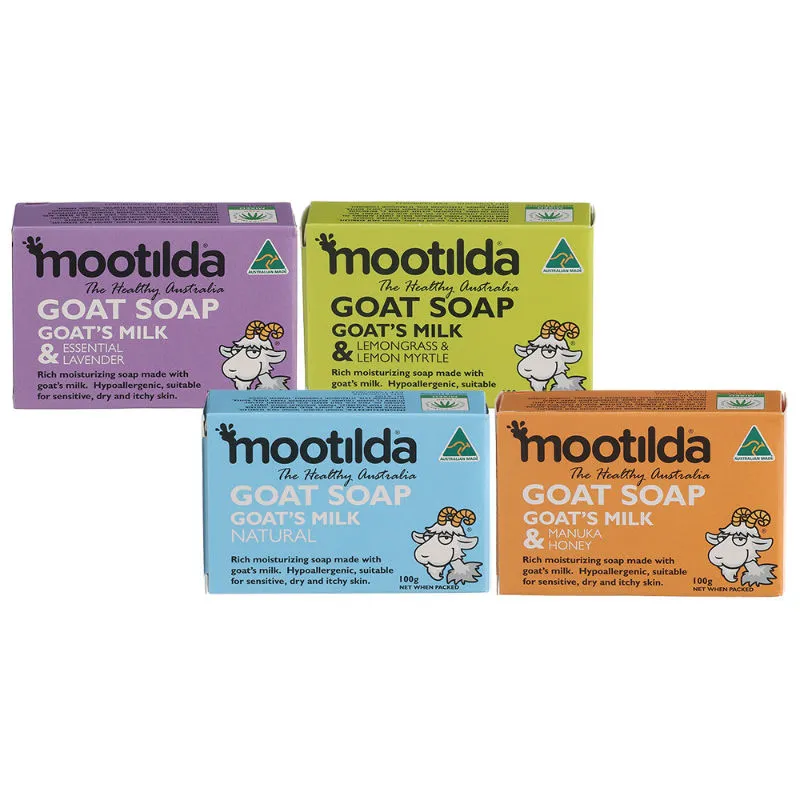 Mootilda Goat's Milk Mix Soap Bundle - Pack of 4