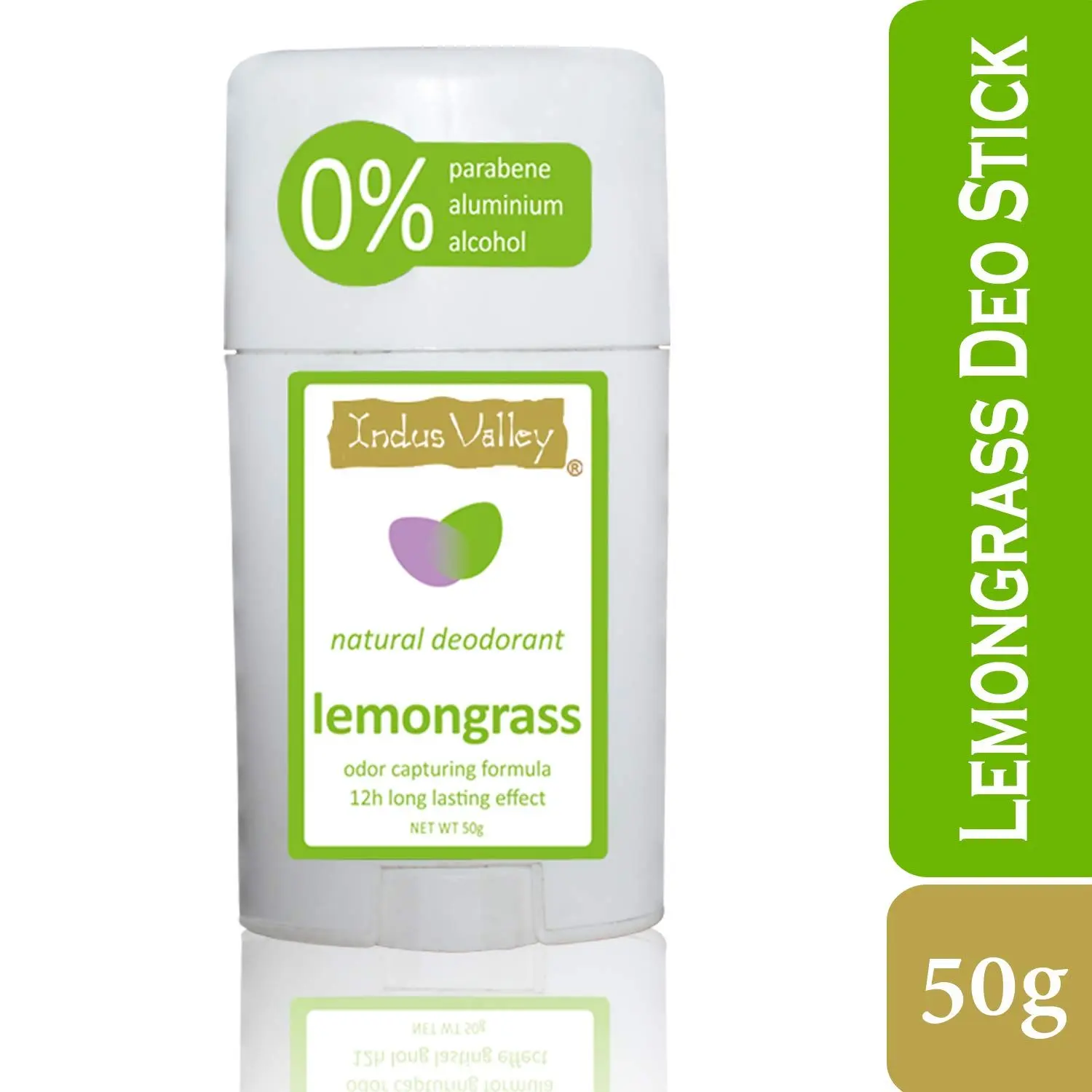 Indus Valley Lemongrass Alcohol Free, Aluminium Free Daily use Deodorant Stick (12 Hour Long Lasting Effect)