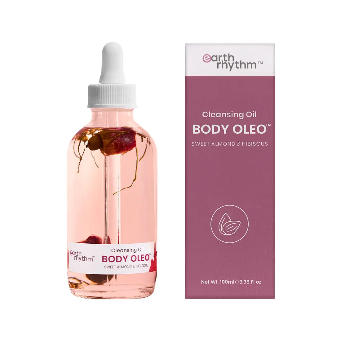 Earth Rhythm Sweet Almond And Hibiscus Body Oleo Cleansing Oil - 100 ML