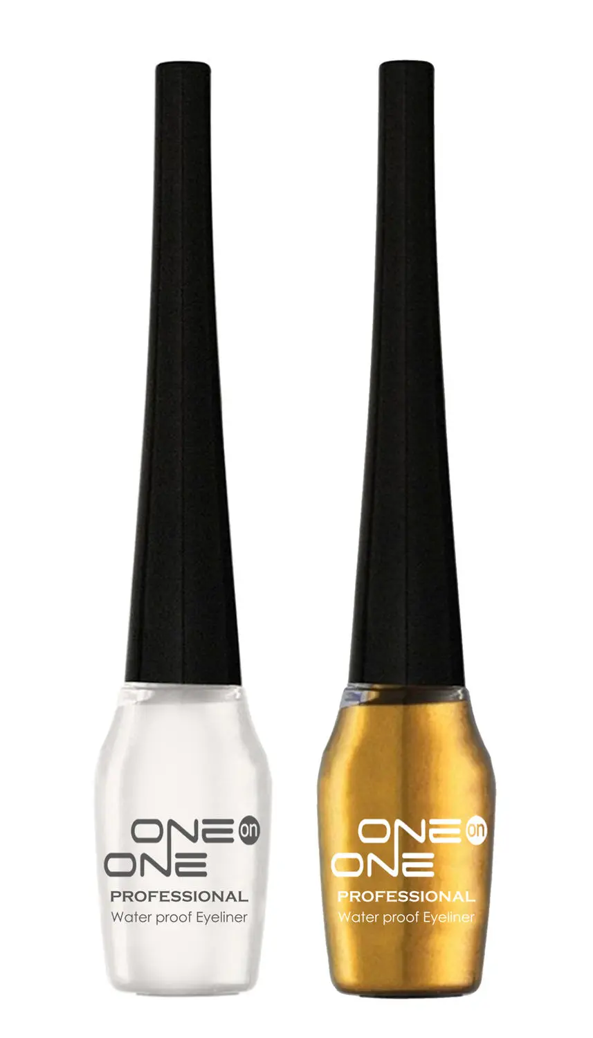 ONE on ONE Waterproof Eyeliner, Set of 2 (White and Golden)