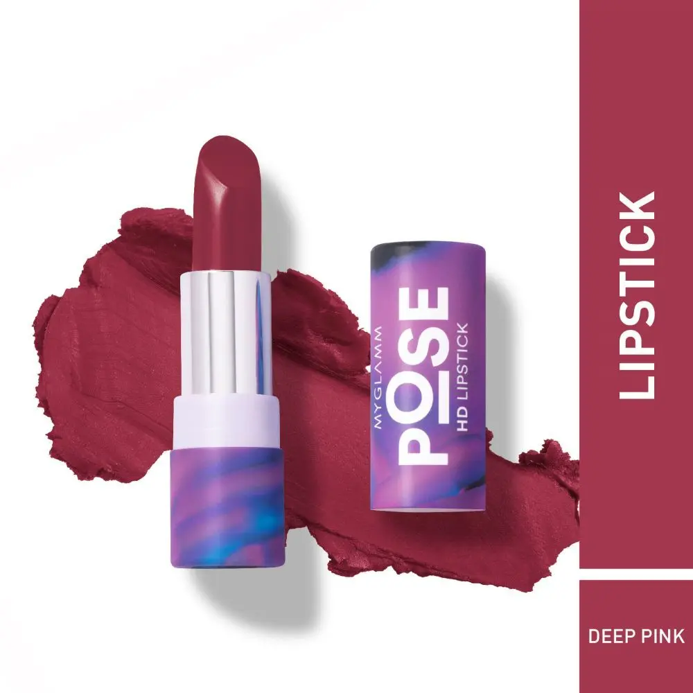 MyGlamm POSE HD Lipstick-Deep Pink-4gm